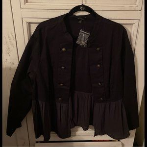Torrid Military Peplum Jacket